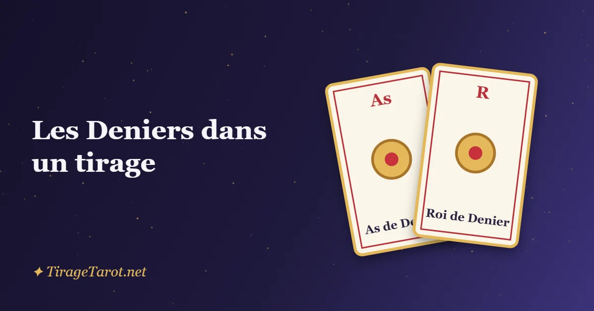 Les Deniers dans un tirage